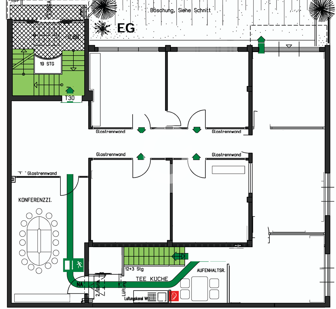 Büro-/Praxisfläche zur Miete provisionsfrei 12 € 345,7 m²<br/>Bürofläche ab 345,7 m²<br/>Teilbarkeit Neckarvorstadt Stuttgart, Bad Cannstatt 70376