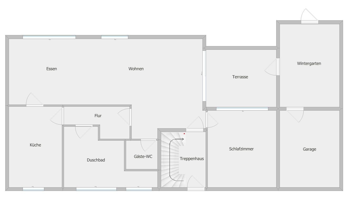 Terrassenwohnung zur Miete 1.300 € 2,5 Zimmer 100,6 m²<br/>Wohnfläche EG<br/>Geschoss ab sofort<br/>Verfügbarkeit Oberwengern / Schulzentrum Wetter (Ruhr) 58300