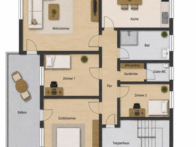 Wohnung zur Miete 1.400 € 4 Zimmer 100 m² 1. Geschoss frei ab 15.11.2026 Wellerstadt Baiersdorf 91083