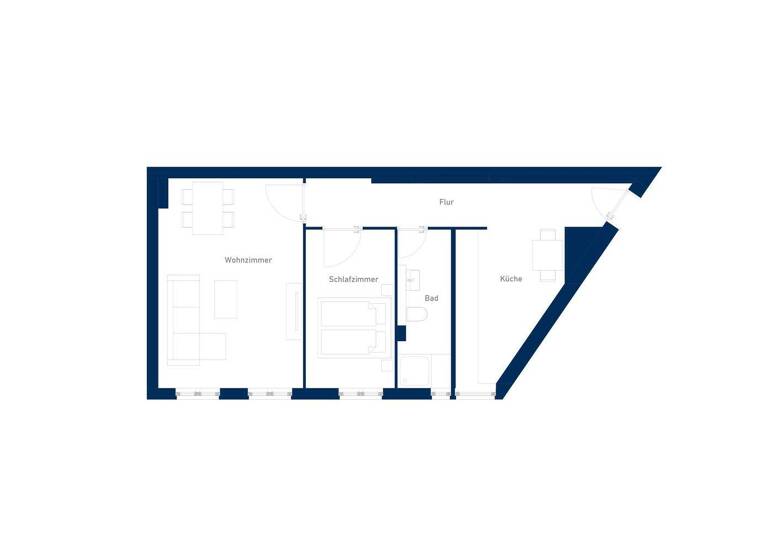 Wohnung zur Miete 1.333 € 2 Zimmer 58 m² 3. Geschoss frei ab sofort Kaiserin-Augusta-Allee 29 Moabit Berlin 10553