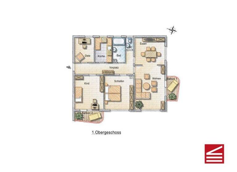 Wohnung zum Kauf 348.000 € 3,5 Zimmer 97 m² Innenstadt Baden-Baden 76530