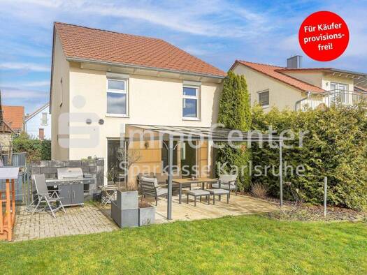 Einfamilienhaus zum Kauf provisionsfrei 597.000 € 5 Zimmer 137,9 m² 388 m² Grundstück Friedrichstal Stutensee / Friedrichstal 76297