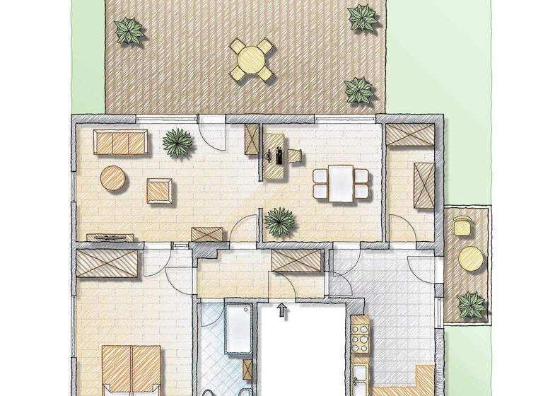 Terrassenwohnung zur Miete 980 € 2 Zimmer 98,3 m² EG frei ab sofort Schniegling Nürnberg 90425