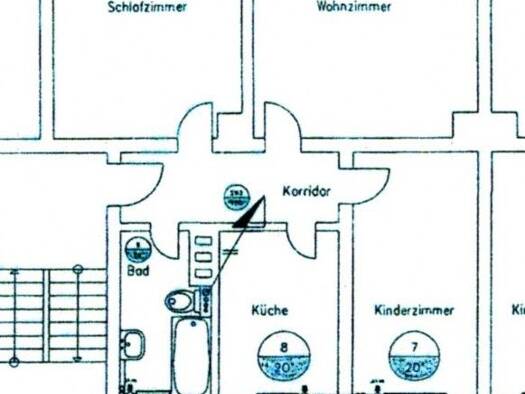 Wohnung zur Miete 490 € 3 Zimmer 60 m² 1. Geschoss frei ab sofort Schulstraße 12 Bürgel Bürgel 07616