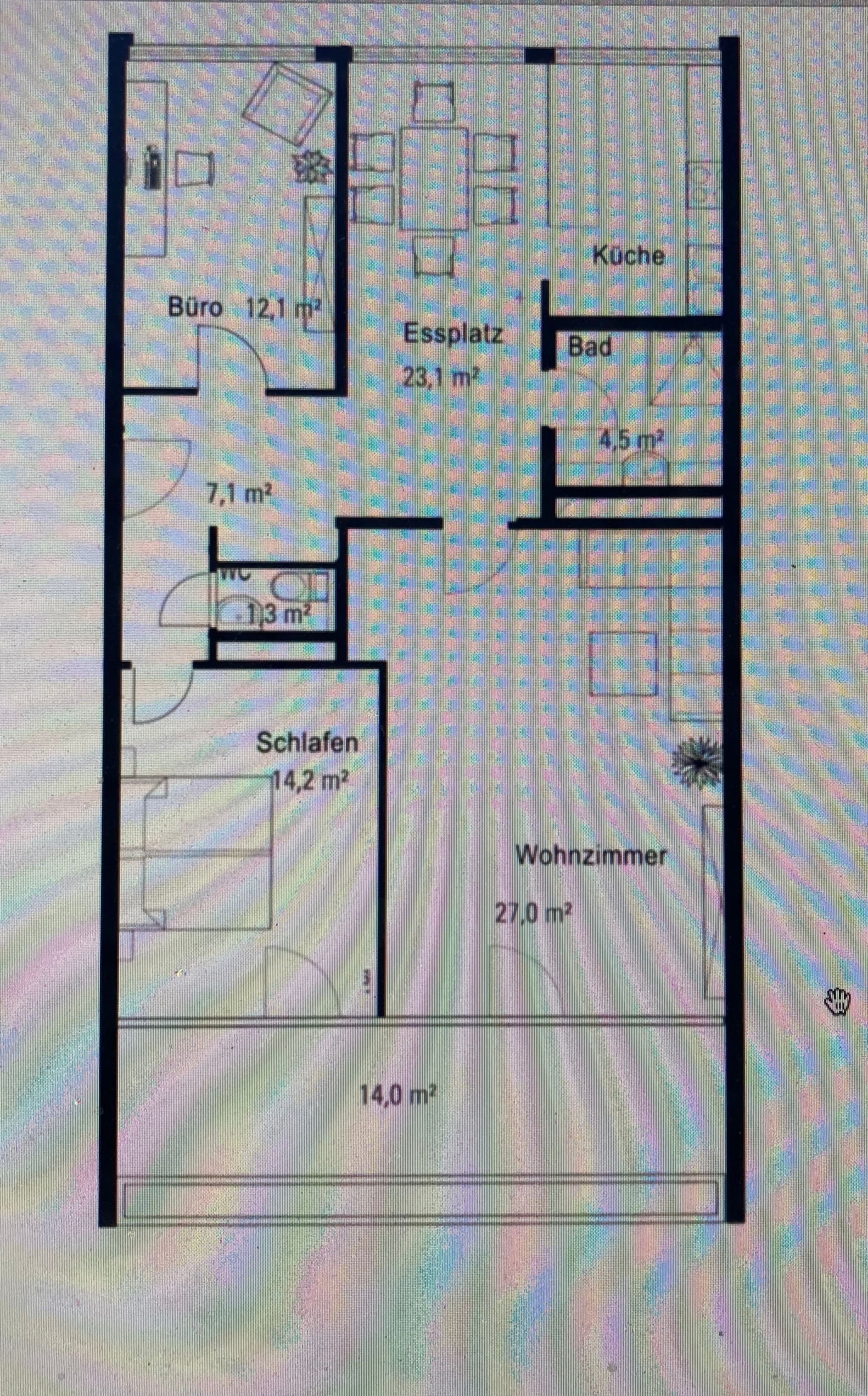 Terrassenwohnung zur Miete 2.020 € 3,5 Zimmer 96 m²<br/>Wohnfläche 5.<br/>Geschoss ab sofort<br/>Verfügbarkeit Nadistr.28 Am Riesenfeld München 80809