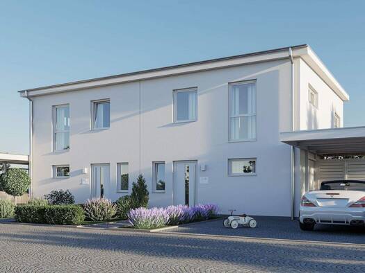 Doppelhaushälfte zum Kauf - Erstbezug provisionsfrei 416.900 € 4 Zimmer 128 m² 280 m² Grundstück Dr.-Walter-Lübcke-Ring 29-31 Allendorf 35469
