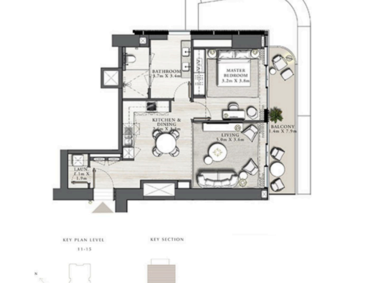 Wohnung zum Kauf 853.145 € 2 Zimmer 85,3 m² Dubai