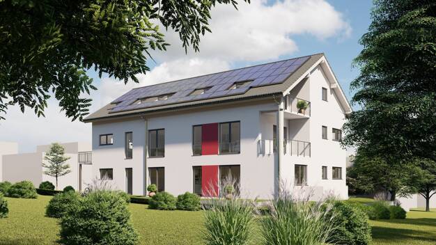 Wohnung zum Kauf - Neubau provisionsfrei 489.000 € 3,5 Zimmer 70,8 m² Dachgeschoss, 2. Geschoss Storchenweg 12 Büchenbronn Pforzheim 75180