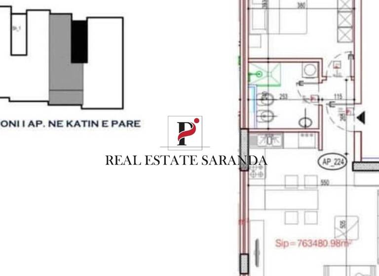 Studio zum Kauf 182.000 € 1 Zimmer 83 m² 2. Geschoss Gjiri i Lalzit - San Pietro