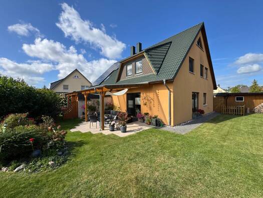 Doppelhaushälfte zum Kauf 488.000 € 4 Zimmer 118 m² 649 m² Grundstück Gänseblümchenweg 44 Brinckmansdorf Mitte 18055