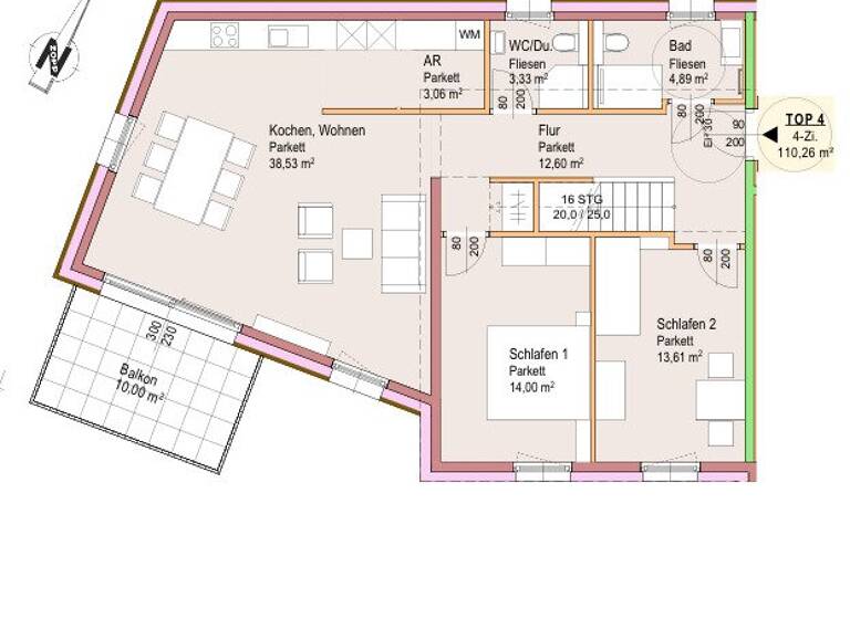 Wohnung zum Kauf - Erstbezug provisionsfrei 960.000 € 4 Zimmer 110,3 m² 1. Geschoss Oberalm 5411