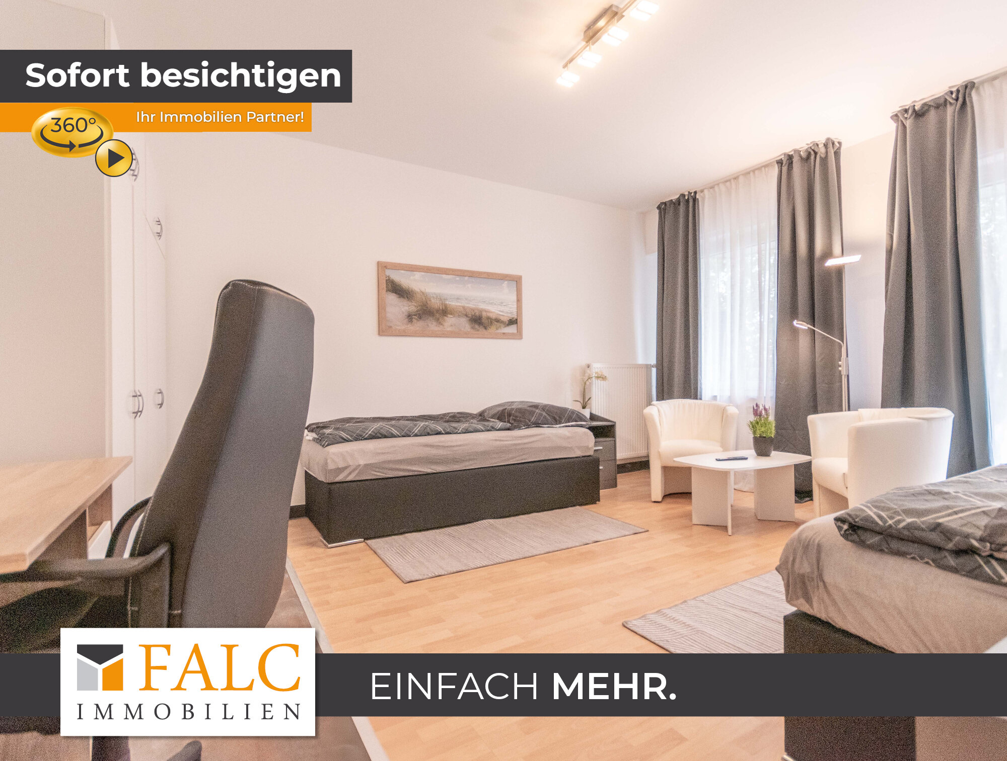 Wohnung zur Miete 2.150 € 2 Zimmer 51 m²<br/>Wohnfläche 6.<br/>Geschoss Schützenbahn 15 Stadtkern Essen 45127