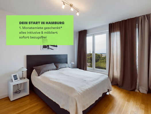 Wohnung zur Miete 1.104 € 2 Zimmer 52,2 m² 10. Geschoss frei ab 01.10.2026 Oberstraße 14 a Harvestehude Hamburg 20144