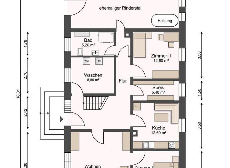 Bauernhaus zum Kauf 369.000 € 7 Zimmer 165 m² 1.056 m² Grundstück Rappoldshofen Gerhardshofen 91466