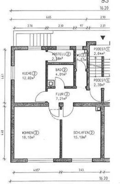 Wohnung zur Miete 700 € 2,5 Zimmer 62 m² frei ab sofort Gabelsberger Str. Göppingen - Stadtzentrum Göppingen 73033