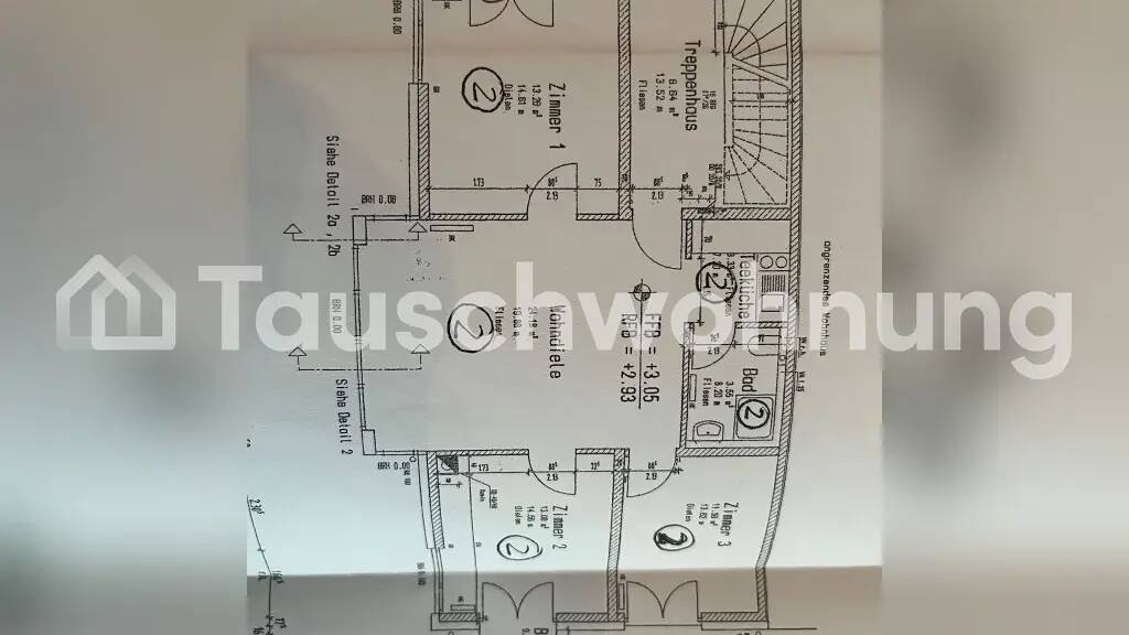 Wohnung zur Miete Tauschwohnung 1.000 € 3,5 Zimmer 77 m² 1. Geschoss Derendingen Tübingen 72072