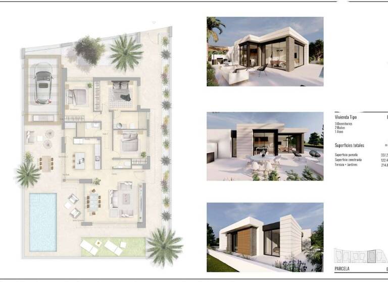 Villa zum Kauf provisionsfrei 594.000 € 4 Zimmer 131 m² 328 m² Grundstück Pilar de la Horadada 03191