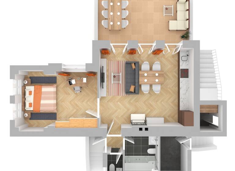 Wohnung zur Miete 1.250 € 2 Zimmer 69,6 m² Hasenholz Buckow 15377