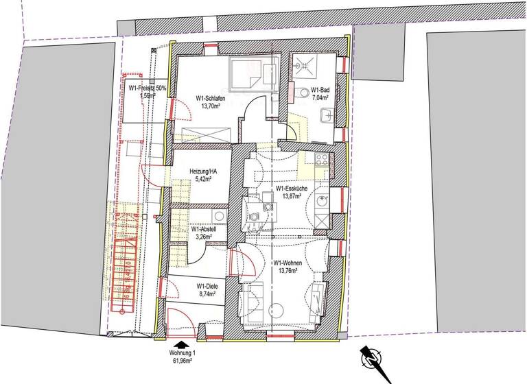 Wohnung zum Kauf 2 Zimmer 64,5 m² EG Nördlingen 86720