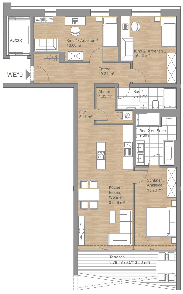 Wohnung zum Kauf 549.000 € 4 Zimmer 117,9 m²<br/>Wohnfläche 1.<br/>Geschoss Paul-Flechsig Straße 11 Meusdorf Leipzig 04289