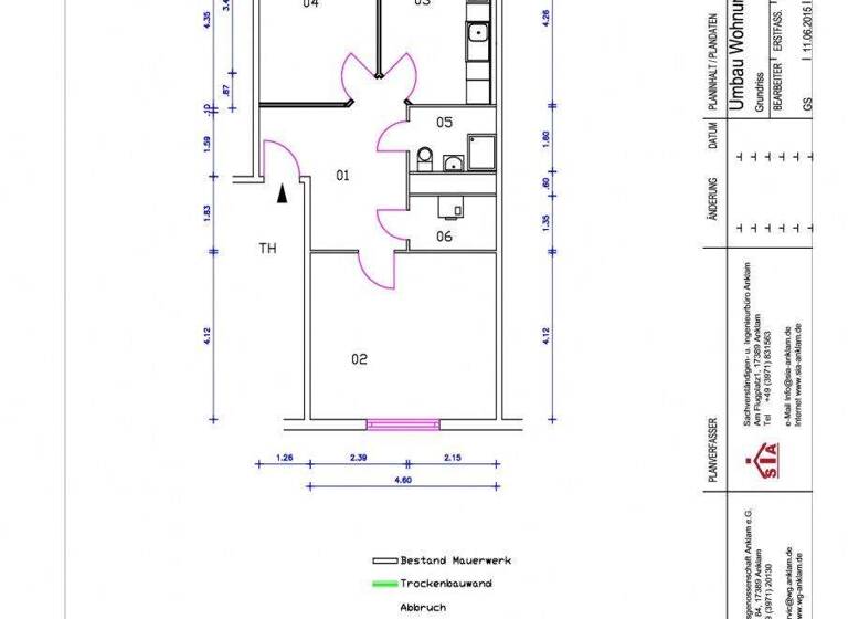 Wohnung zur Miete 424 € 2 Zimmer 62,4 m² 4. Geschoss frei ab 01.05.2026 Lindenstr. 10 Anklam 17389