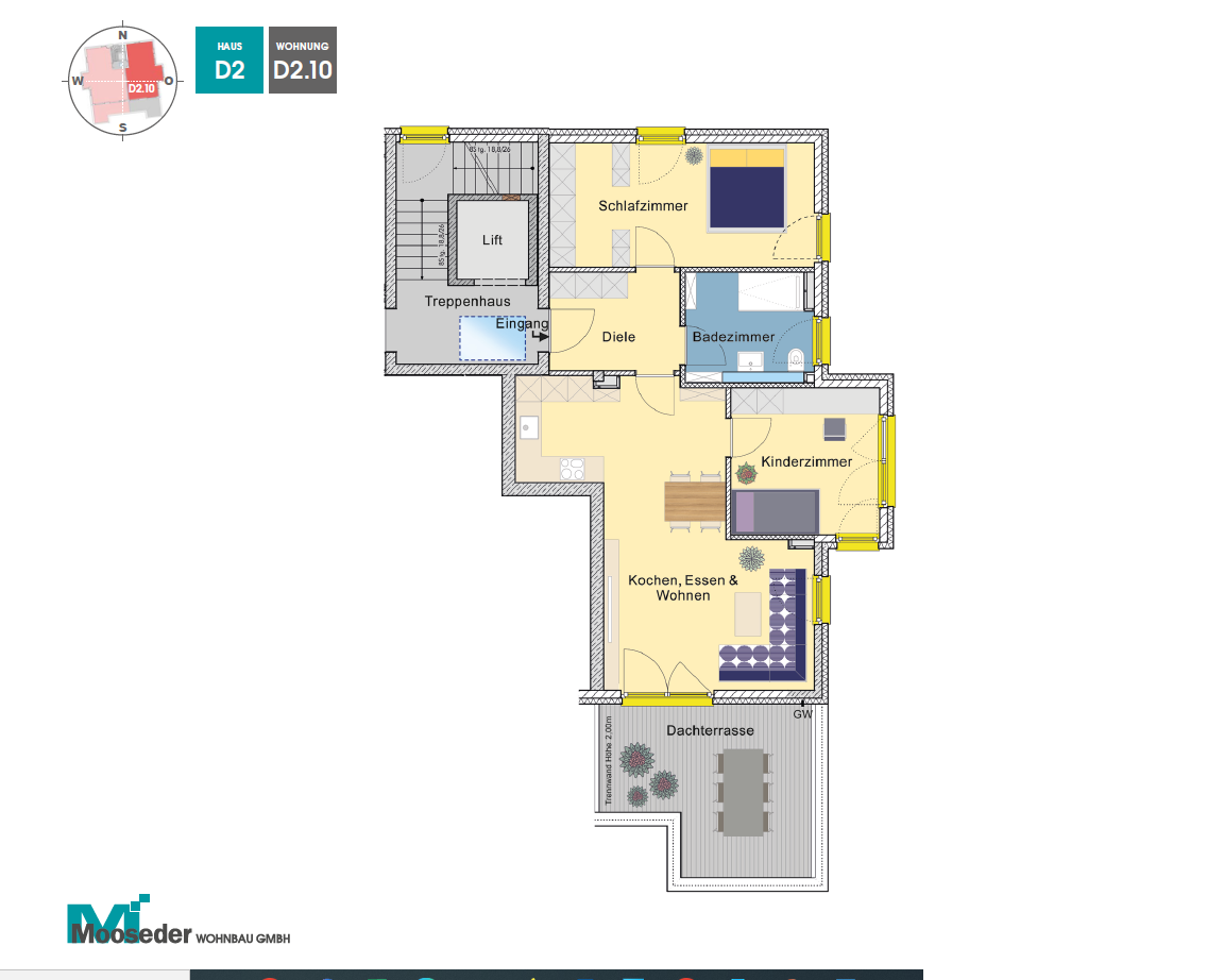 Penthouse zum Kauf provisionsfrei 726.500 € 3 Zimmer 81,7 m²<br/>Wohnfläche 3.<br/>Geschoss Geschwister-Scholl-Straße Dachau Dachau 85221