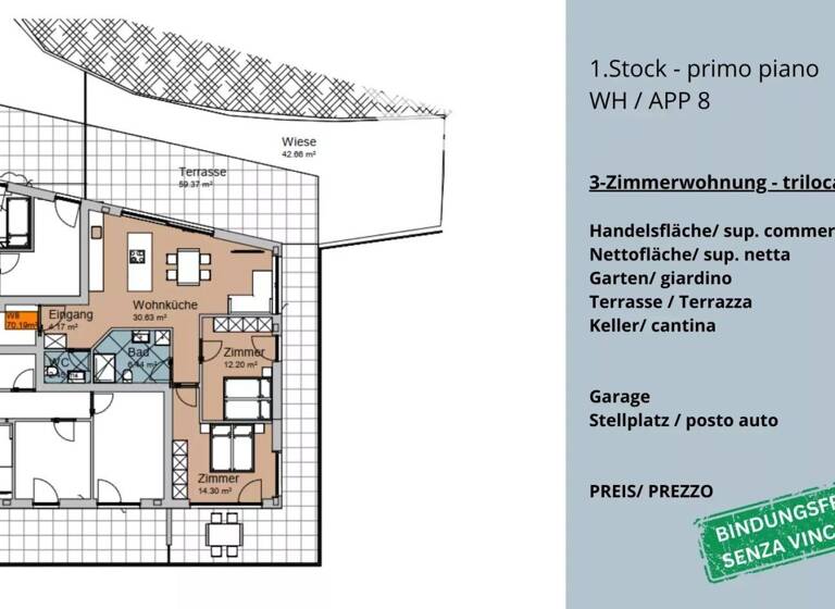 Studio zum Kauf 652.300 € 3 Zimmer 90 m² 1. Geschoss Welschnofen 39056