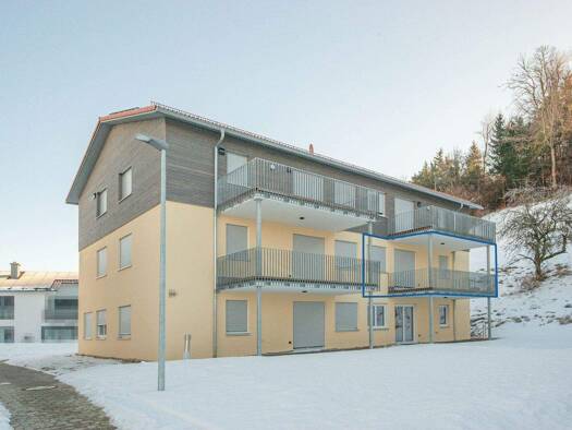 Wohnung zur Miete - Erstbezug 1.057 € 4 Zimmer 87 m² Friesenhofen Leutkirch im Allgäu / Friesenhofen 88299
