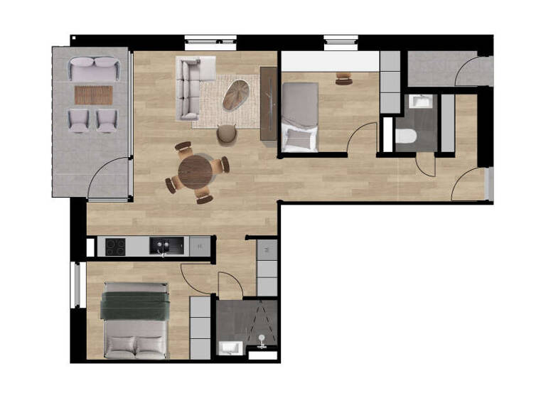 Studio zum Kauf 221.000 € 3 Zimmer 61 m² 1. Geschoss Aszófö