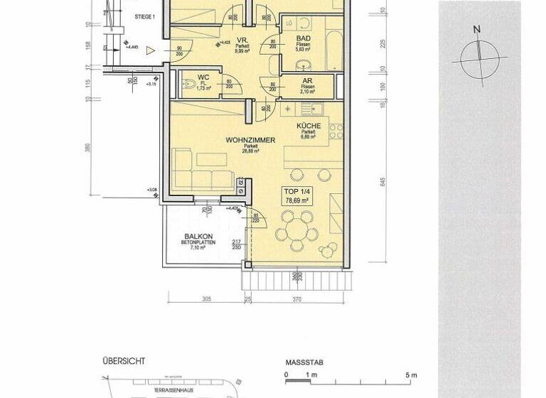 Wohnung zur Miete 888 € 3 Zimmer 78,7 m² Wilhelm Schleicher-Weg 4 Gresten-Land 3264