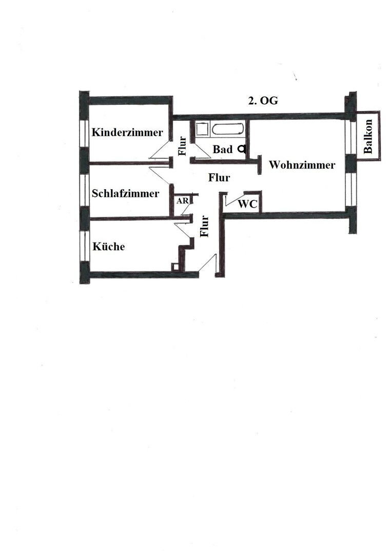 Wohnung zum Kauf provisionsfrei 65.000 € 3 Zimmer 86 m²<br/>Wohnfläche 2.<br/>Geschoss Crimmitschau Crimmitschau 08451