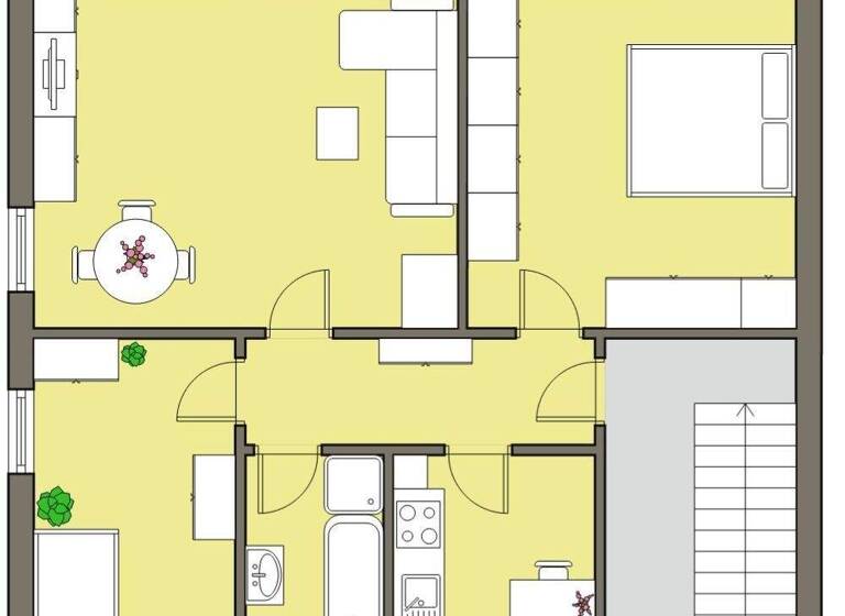 Wohnung zur Miete 780 € 3 Zimmer 70 m² EG frei ab sofort Gebersdorf Nürnberg 90449