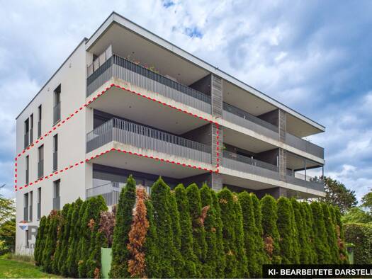 Terrassenwohnung zur Miete 1.470 € 3 Zimmer 73,3 m² 2. Geschoss Montfortplatz 1A Lauterach 6923