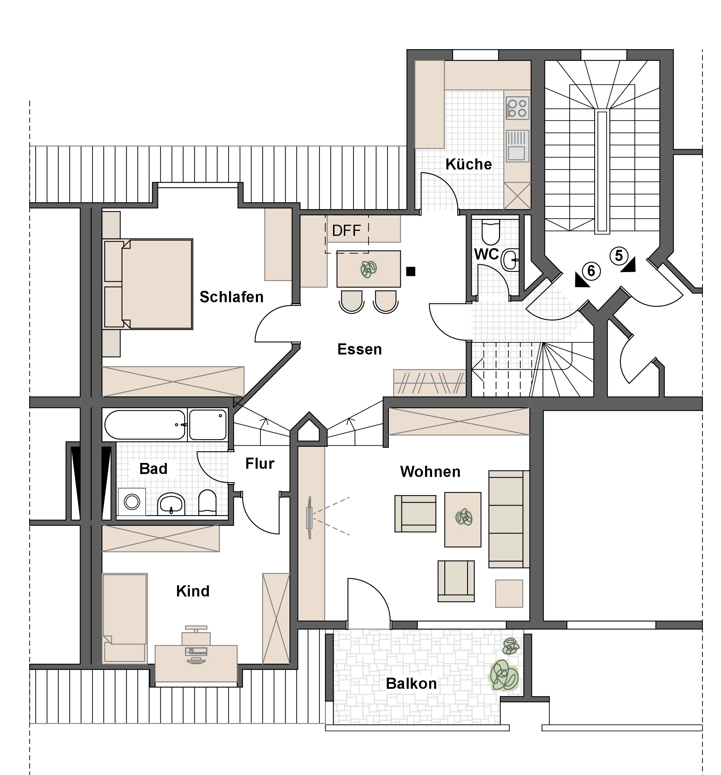 Maisonette zur Miete 900 € 4 Zimmer 115 m²<br/>Wohnfläche 2.<br/>Geschoss ab sofort<br/>Verfügbarkeit Am Häuslesacker 11 Neuendettelsau Neuendettelsau 91564