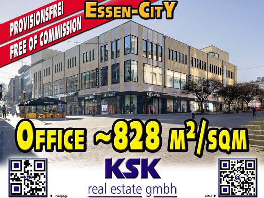 Bürofläche zur Miete provisionsfrei 14,50 € 828 m² Bürofläche teilbar von 828 m² bis 1.021 m² Stadtkern Essen 45127