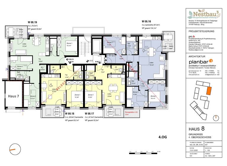 Wohnung zum Kauf provisionsfrei 356.500 € 2 Zimmer 53,3 m²<br/>Wohnfläche 1.<br/>Geschoss ab sofort<br/>Verfügbarkeit Brühl Freiburg im Breisgau 79106