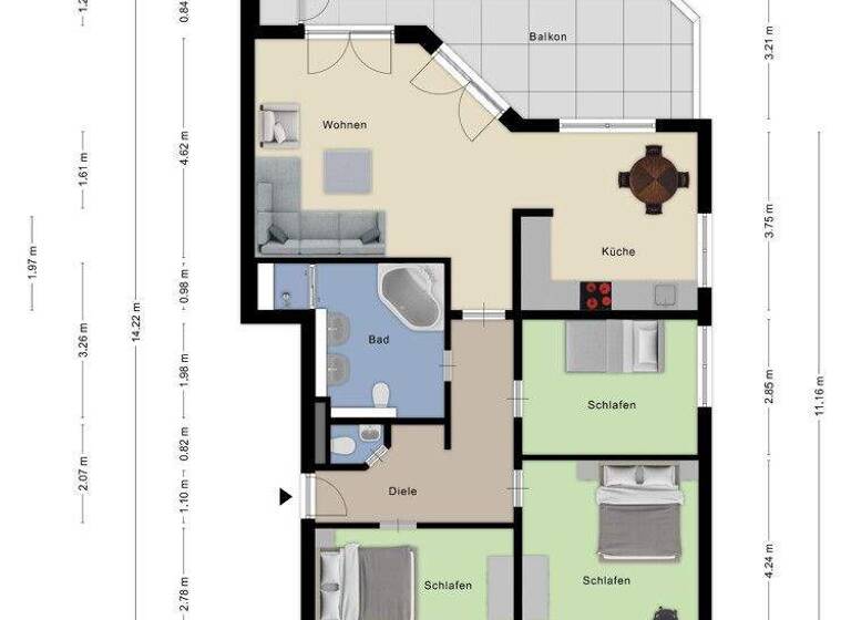 Wohnung zum Kauf 389.000 € 4 Zimmer 107,1 m² Dabringhausen Wermelskirchen / Stumpf 42929