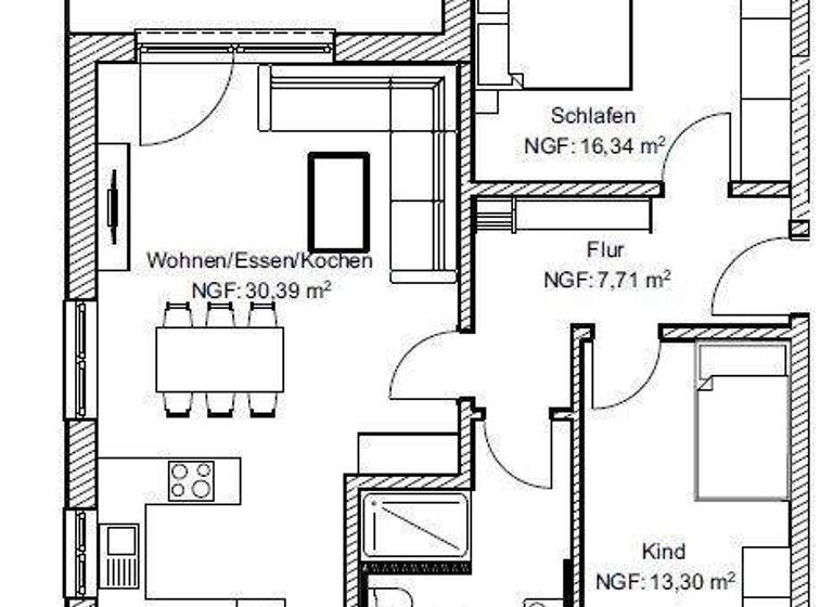 Wohnung zum Kauf provisionsfrei als Kapitalanlage geeignet 440.500 € 3 Zimmer 83,1 m² Rosenstraße Nordendorf 86695