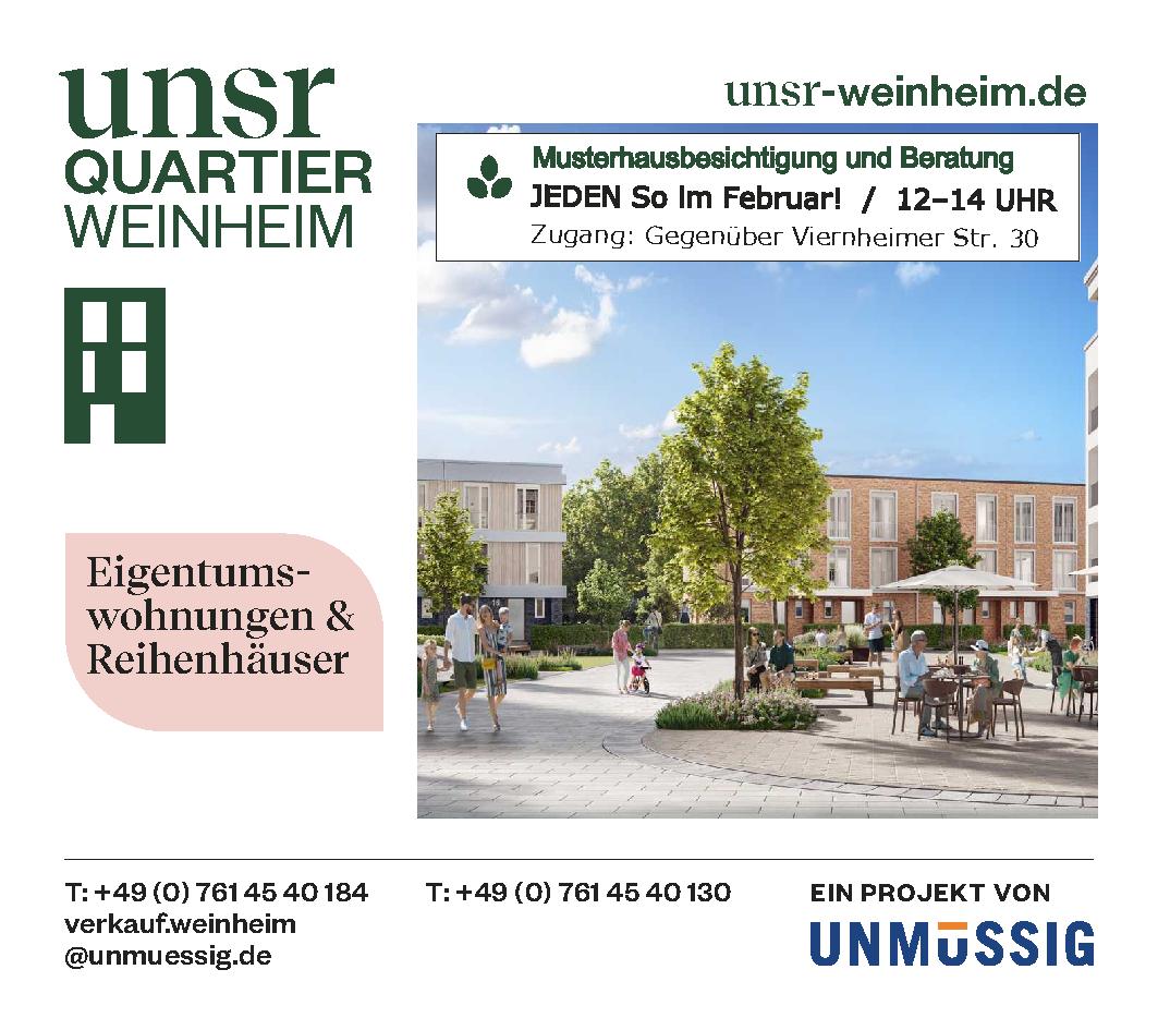 Maisonette zum Kauf provisionsfrei 649.000 € 4 Zimmer 140,8 m²<br/>Wohnfläche 1.<br/>Geschoss ab sofort<br/>Verfügbarkeit Viernheimer Straße 00 Weststadt Weinheim 69469