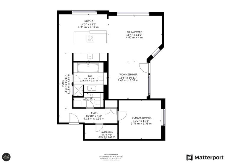 Wohnung zum Kauf 695.000 € 2 Zimmer 92 m²<br/>Wohnfläche EG<br/>Geschoss Nauener Vorstadt Potsdam 14469