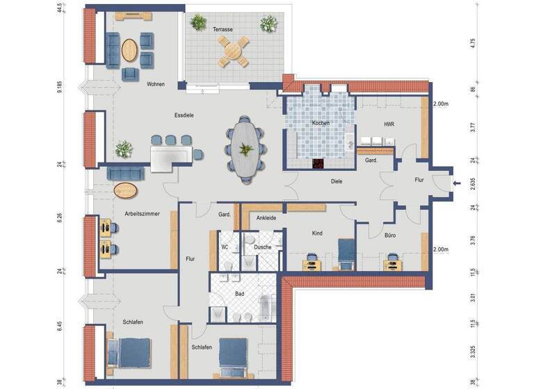 Wohnung zur Miete 1.800 € 6 Zimmer 260 m² 3. Geschoss Rotenburg Rotenburg (Wümme) 27356