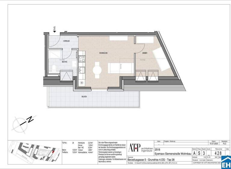 Wohnung zur Miete 795 € 2 Zimmer 44,4 m² Kantnergasse Wien 1210