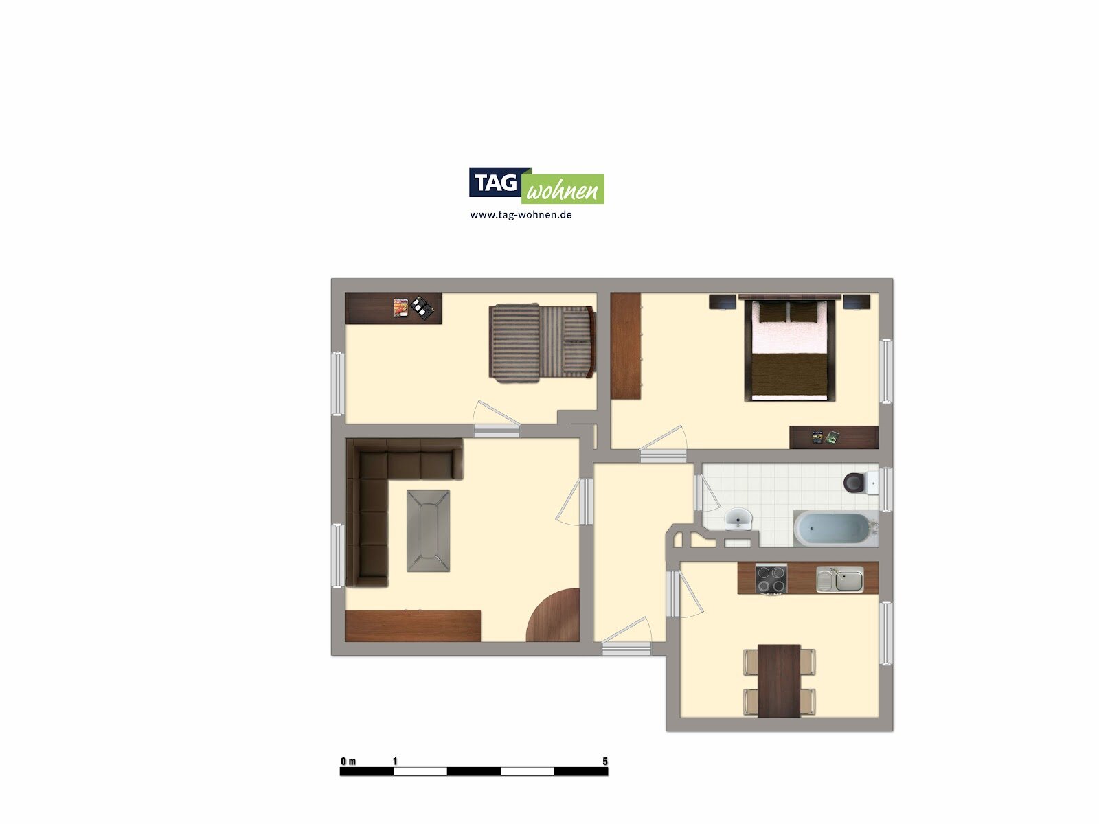 Wohnung zur Miete 328 € 2 Zimmer 52 m²<br/>Wohnfläche 2.<br/>Geschoss 01.02.2025<br/>Verfügbarkeit Huttenstraße 3 Merseburg Merseburg 06217