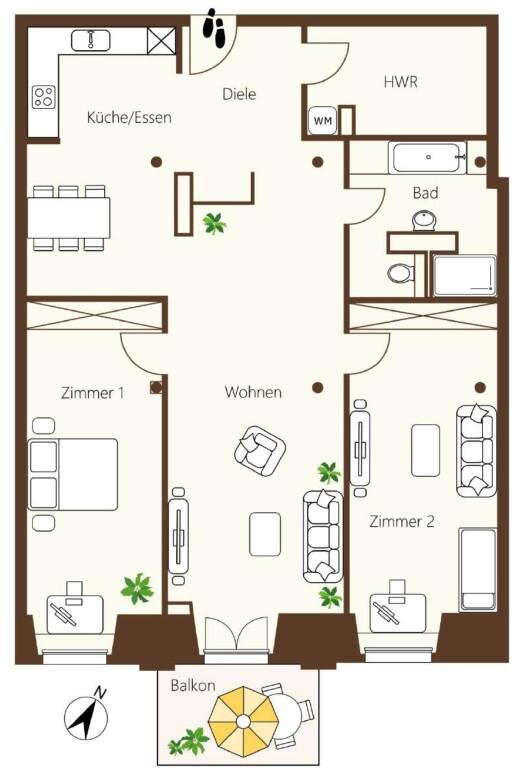 Wohnung zur Miete 980 € 3 Zimmer 130,1 m²<br/>Wohnfläche 1.<br/>Geschoss Marktplatz 1 Flöha Flöha 09557