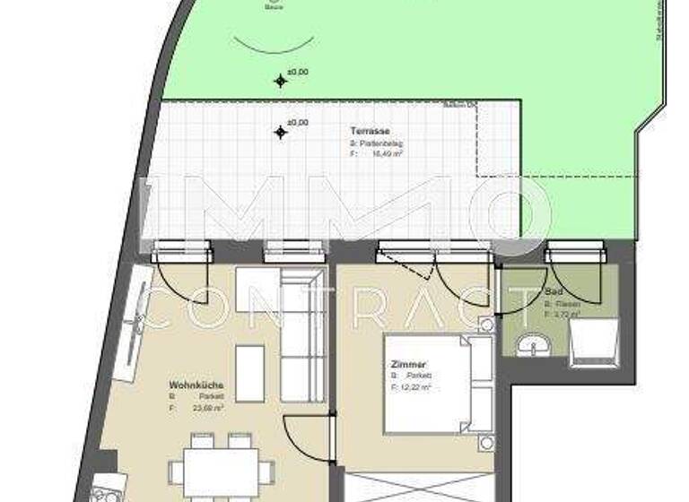 Wohnung zum Kauf - Erstbezug provisionsfrei 449.600 € 2 Zimmer 48,9 m² frei ab 01.05.2026 Aspangstraße 57 Wien 1030