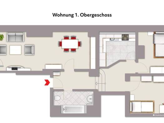 Terrassenwohnung zur Miete 520 € 3 Zimmer 80 m² frei ab sofort Mihla Amt Creuzburg 99831
