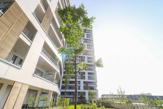 Wohnung zur Miete - Erstbezug 1.974 € 3 Zimmer 89,5 m² 6. Geschoss frei ab 01.08.2025 Gutleutstraße 293 Gutleutviertel Frankfurt-Gutleutviertel 60327