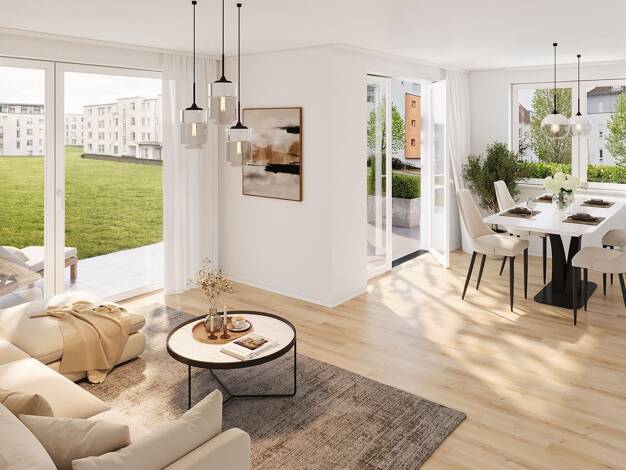 Wohnung zum Kauf - Erstbezug provisionsfrei 410.900 € 3,5 Zimmer 88,3 m² EG Edith-Stein-Straße 18 Laupheim 88471