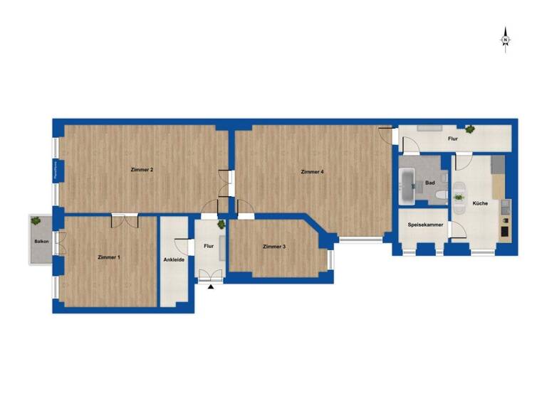 Wohnung zum Kauf 690.000 € 4 Zimmer 137 m² 3. Geschoss Halensee Berlin 10711