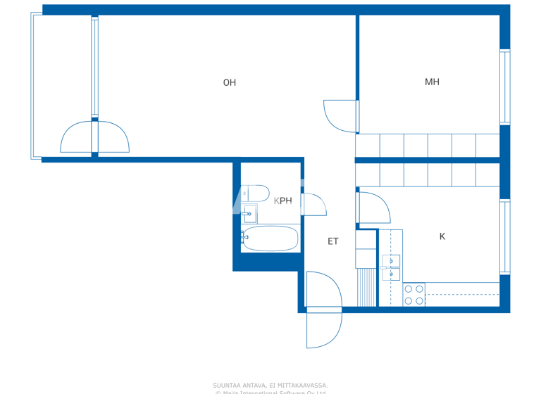 Studio zum Kauf 14.000 € 2 Zimmer 59 m² 2. Geschoss Heponiementie 3 E 42 Kotka 48350